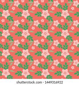 Flower Seamless Pattern Vector Design