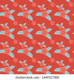 Flower Seamless Pattern Vector Design