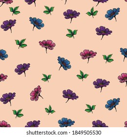 flower seamless pattern vector design