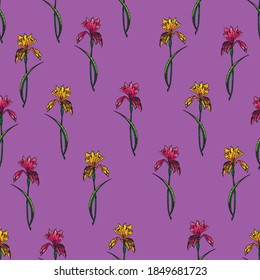 flower seamless pattern vector design