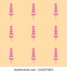 Flor patrón transparente vectorial de forma floral doodle planta ilustración de fondo abstracto para materiales digitales e impresos.