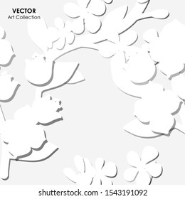 Flower Seamless Pattern, Vector illustration design element