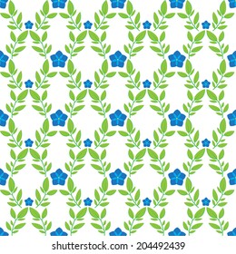 Flower seamless pattern. Vector illustration