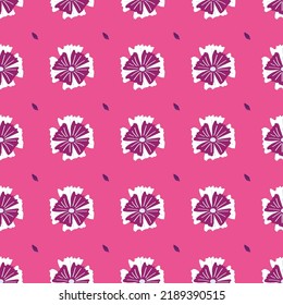 Flower Seamless Pattern. Vector illustration. Perfect for party, fashion, decoration, textile design, background, illustration, carpet, tiles and rug.