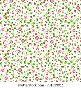 flower seamless pattern vector illustration on a white background