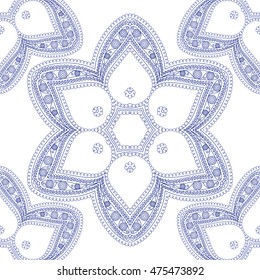 Flower seamless  pattern ,  vector image.