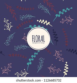 Flower seamless pattern vintage style