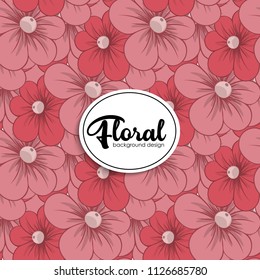 Flower seamless pattern vintage style