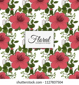 Flower seamless pattern vintage style