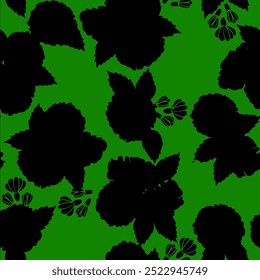 Patrón de flores sin fisuras en estilo vintage. Patrón floral de las Formas abstractas orgánicas de las flores. patrón inconsútil orgánico de la forma de la hoja y de la flor. modelo inconsútil del verano de la silueta estilo moderno del Vector 
