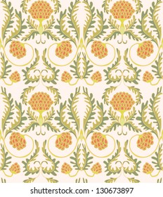 Flower seamless pattern. Vintage pattern. Vector illustration