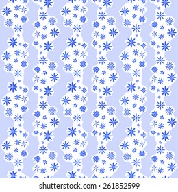Flower seamless pattern for wallppaper, fabric print, background - vector illustration
