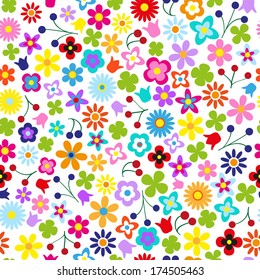Flower seamless pattern for your design