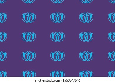 flower seamless pattern.purple color. modern minimal  style. for texture, wallpaper, gift, cover, decor, background, interior, cloth, fabric, etc. 