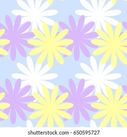 Flower seamless pattern.Vector background