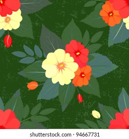 flower seamless pattern.Vector image