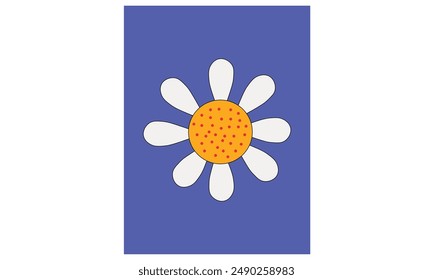 Ilustración vectorial simple sin costura de la flor para el uso.