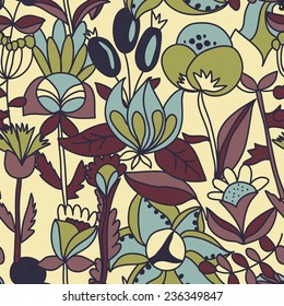 Flower seamless texture.  Endless floral pattern. Can be used for wallpaper, pattern, backdrop, surface textures. Full color seamless floral background