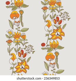 Flower seamless texture.  Endless floral pattern. Can be used for wallpaper, pattern, backdrop, surface textures. Full color seamless floral background