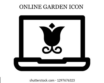 Flower search icon. Editable Flower search icon for web or mobile.