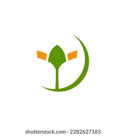 Flower Seed Modern Agricultural Logo