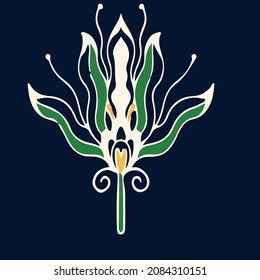 Flower sembol vector drawing Illustration