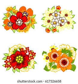 Similar Images, Stock Photos & Vectors of Flower set - 305323298