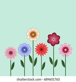 Flower Set Background
