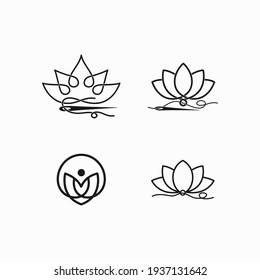 flower and sewing thread symbol