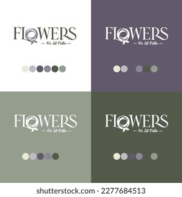 flower shape Can be used in flower shop, jewelry, beauty and fashion industry. Great for logo, monogram, invitation, flyer, menu, background