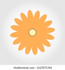 Flower shape Floral logo Colorful geometric shape Vector EPS 10