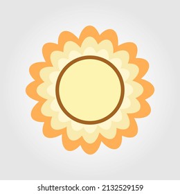  Flower shape Floral logo Sun icon Colorful geometric shape Vector EPS 10
