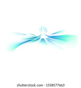 flower shape isolated  stock vector object