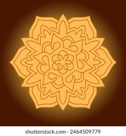 Blumenförmige Lampe, schöne Mandala, Indien Lotus Dekoration