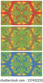 Flower shape vector pattern