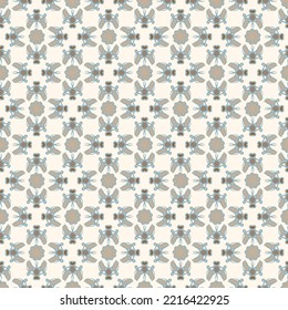 Flower shaped seamless pattern abstract geometric pattern. A seamless vector background