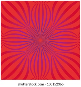 Flower shaped vector tile for pattern