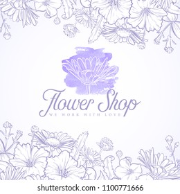 Flower shop logo