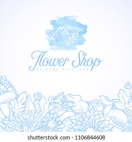 Flower shop logo
