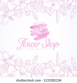 Flower shop logo