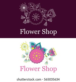 Flower shop logo