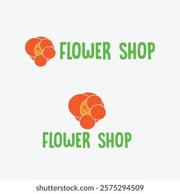 flower shop logo vector ready eps 10 format 