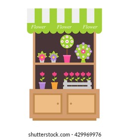 flower shop shelf