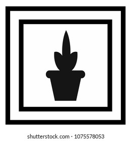 flower sign icon