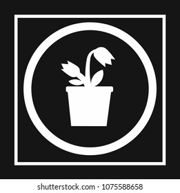 flower sign icon