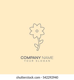 flower sign. icon design
