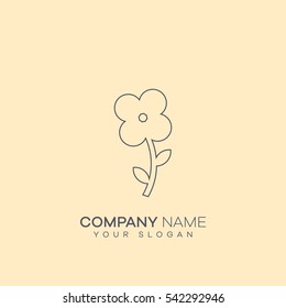 flower sign. icon design