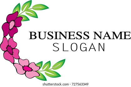 flower sign icon logo