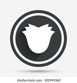 Flower sign icon. Rose symbol.