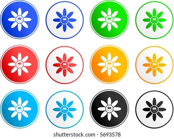 flower sign icons